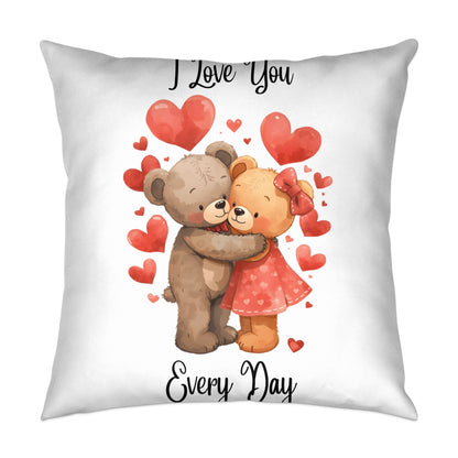 Cute Bears I Love You Every Day Pillow product