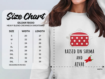 Raised on Sarma and Ajvar Sweatshirt product type