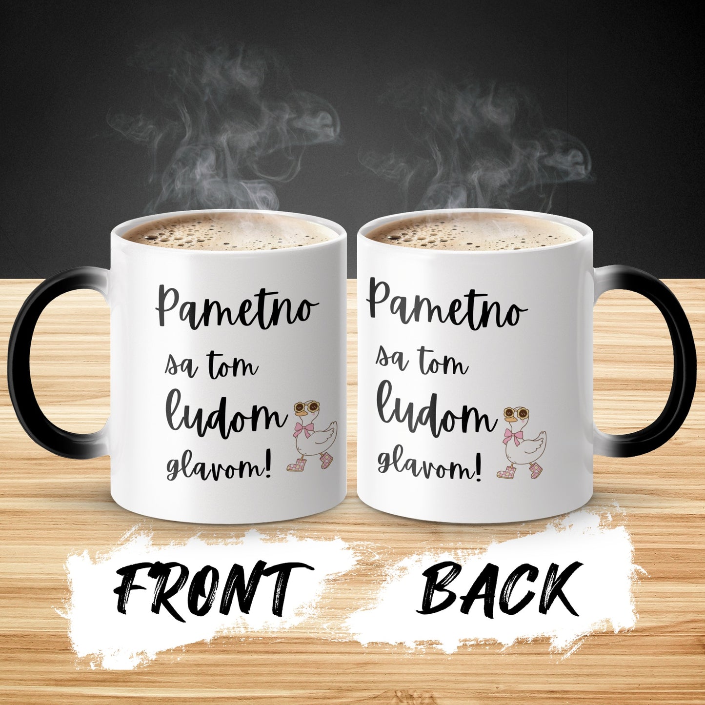 Pametno sa tom ludom glavom coffee mug