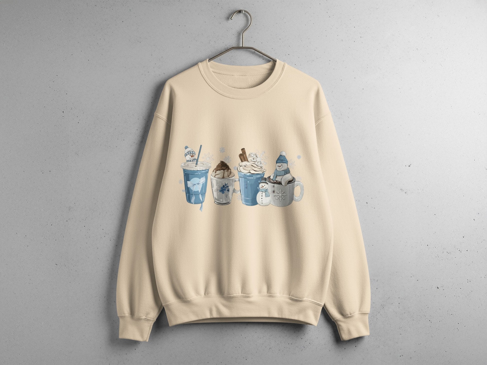 Cozy Winter Themed Beverages Graphic Sweater Product