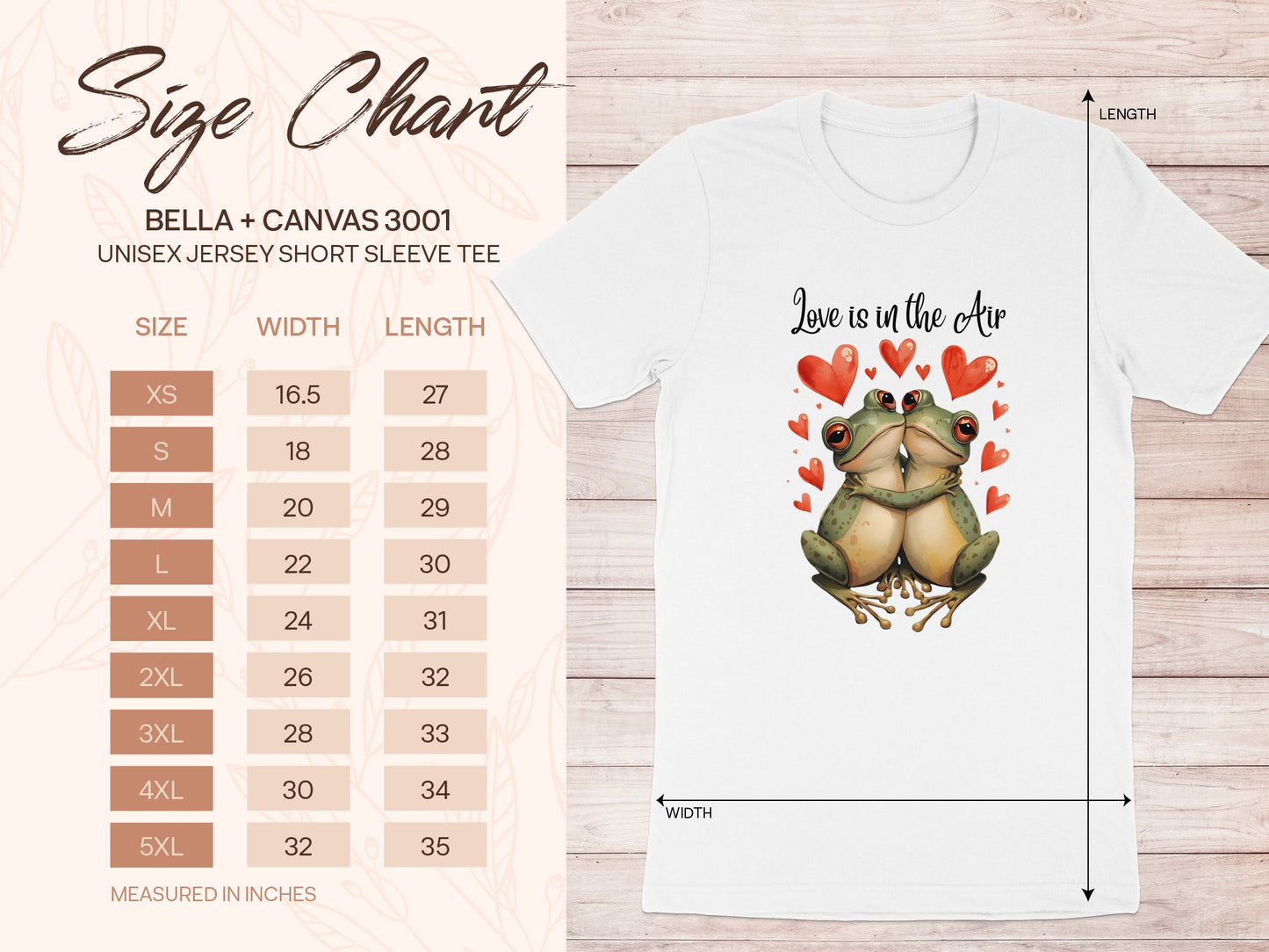 Love is in the Air Cute Frogs T-Shirt