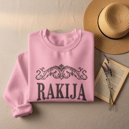 Pink Rakija Themed Sweatshirt Clothing Product