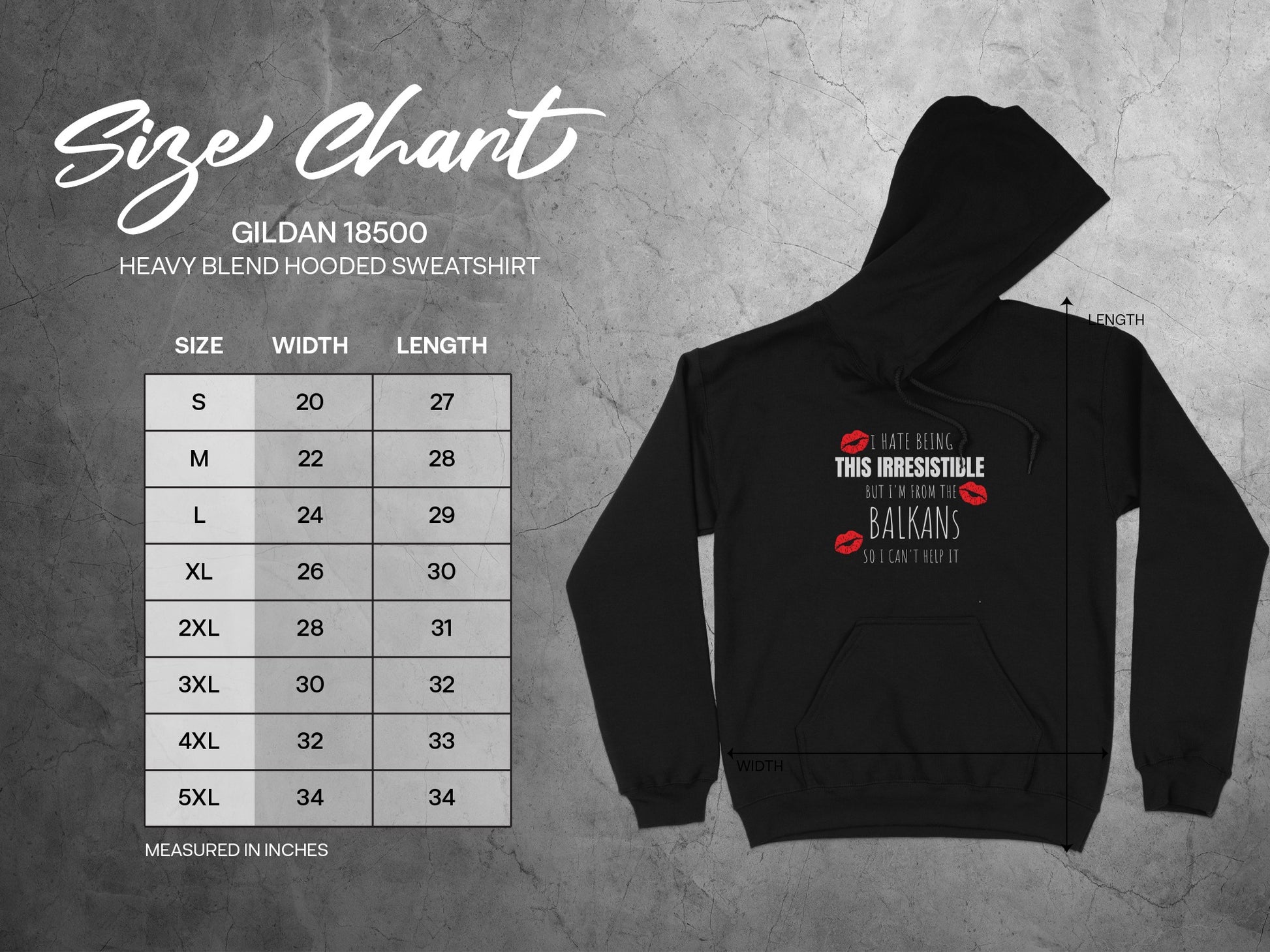 Hate Being This Irresistible Balkans Hooded Sweatshirt Product