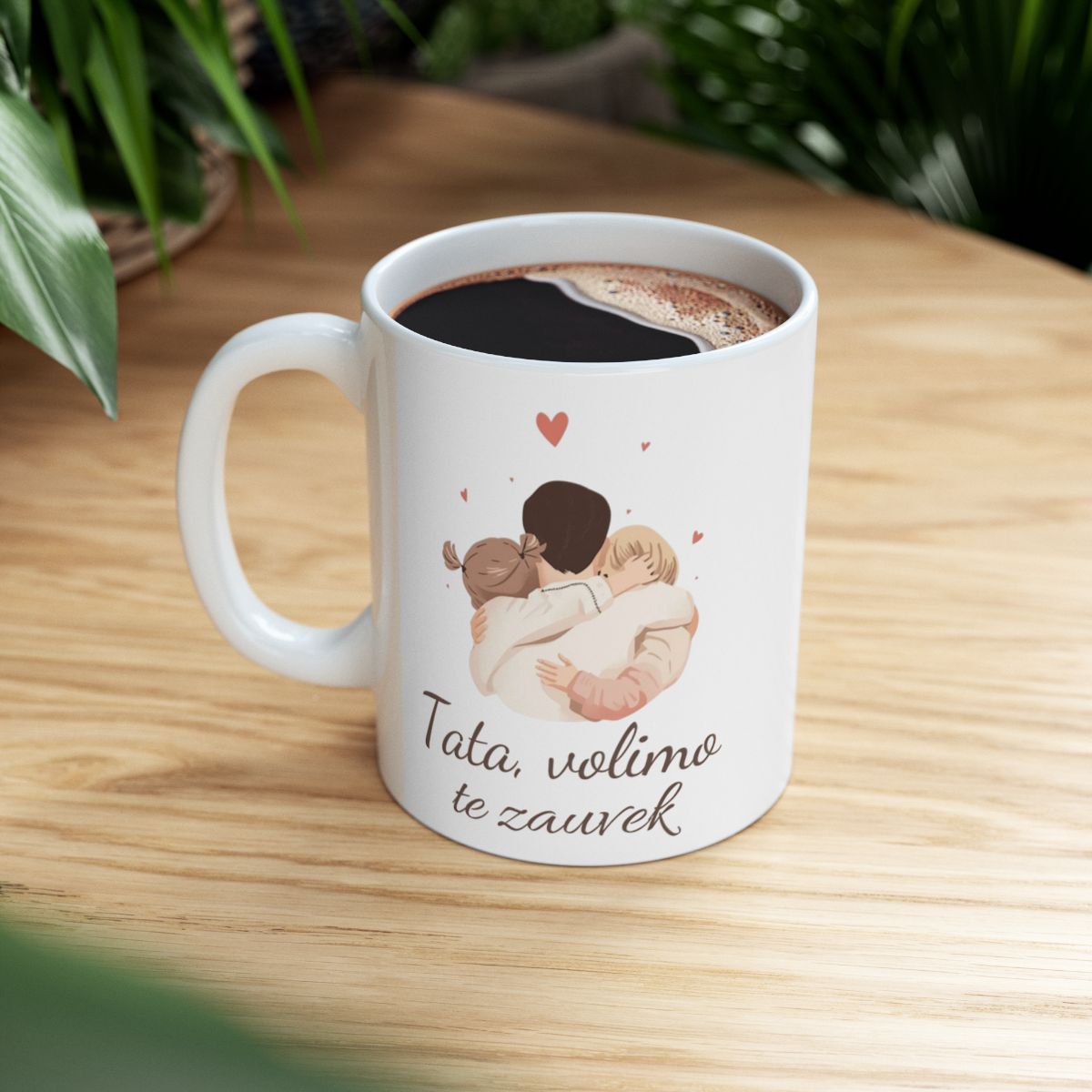 Tata, Volimo Te Zauvek Family Love Mug Gift