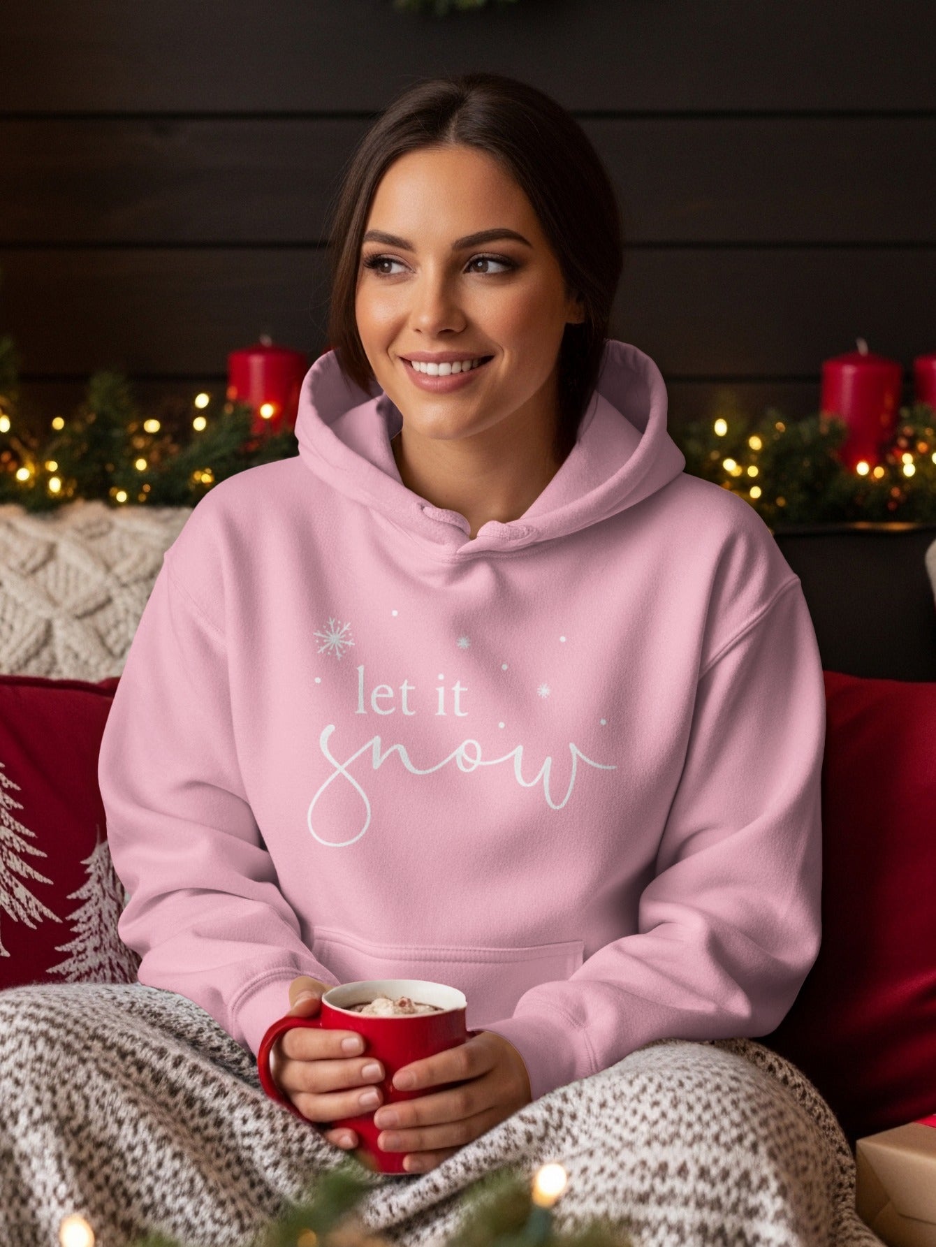 Cozy Let It Snow Graphic Hoodie