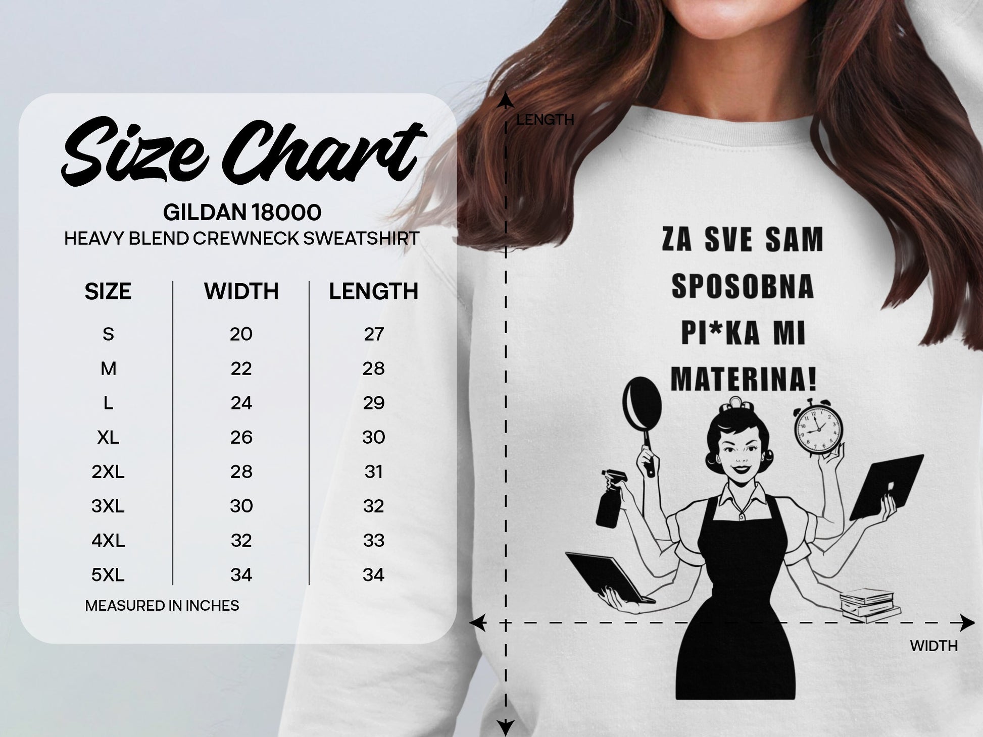 Za sve sam sposobna Pi*ka mi materina sweatshirt