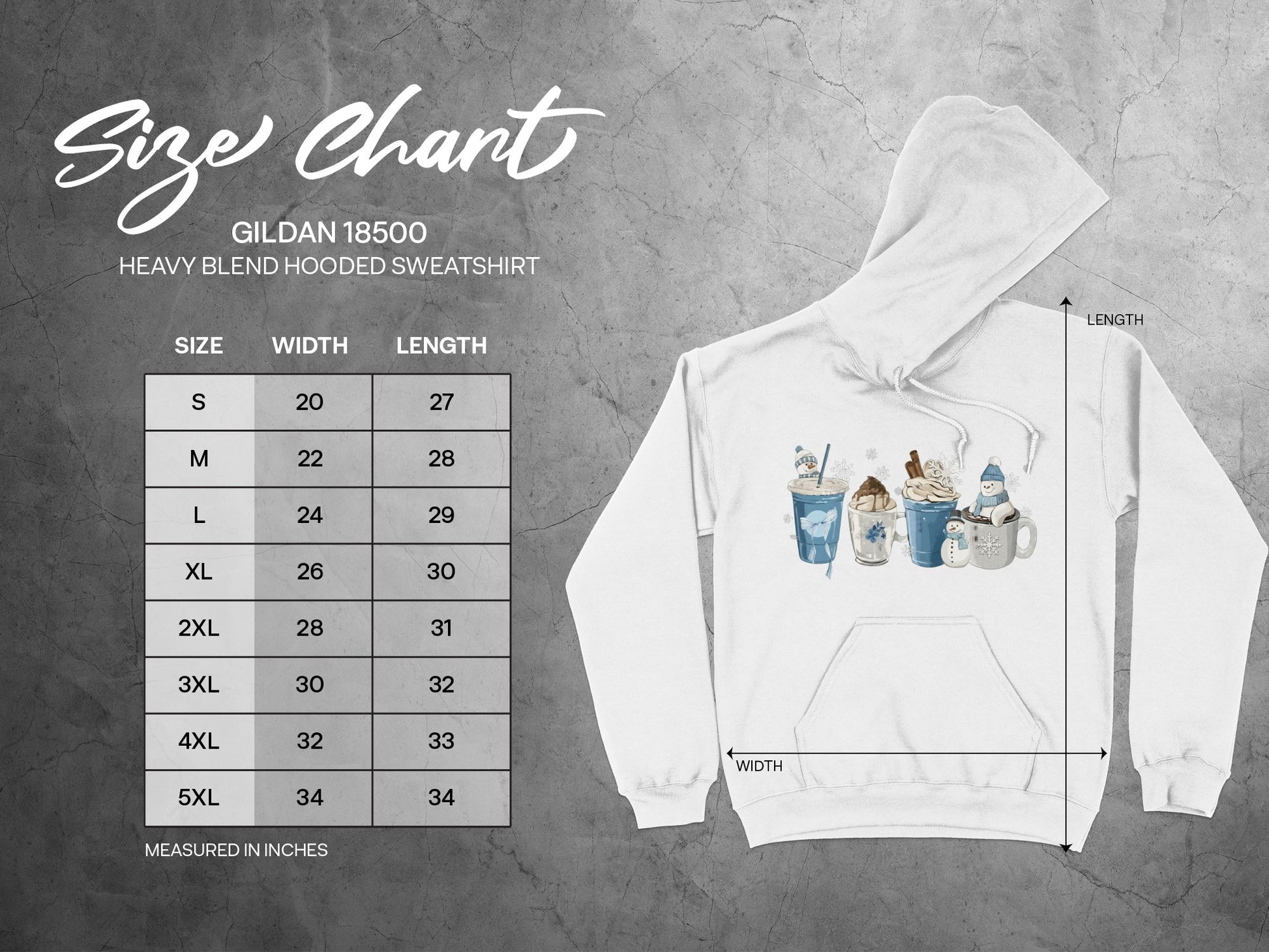 Cozy Hooded Sweatshirt with Fun Beverage Artwork