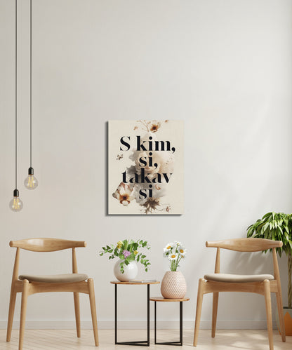 Inspirational Floral Printed Wall Art Decor product