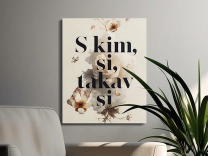 Elegant Floral Art Print Wall Decor Product Type