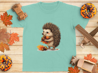 Adorable Hedgehog Autumn Design T-Shirt product