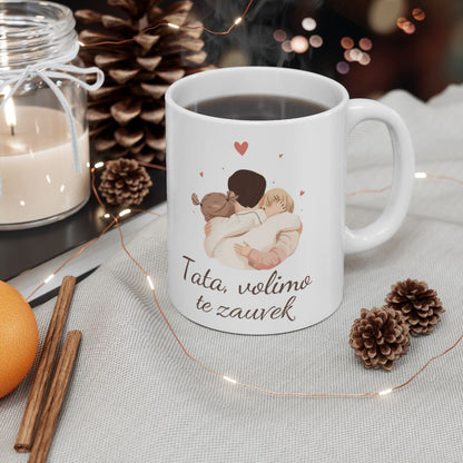 Tata Volimo te Zauvek Heartwarming Mug Gift