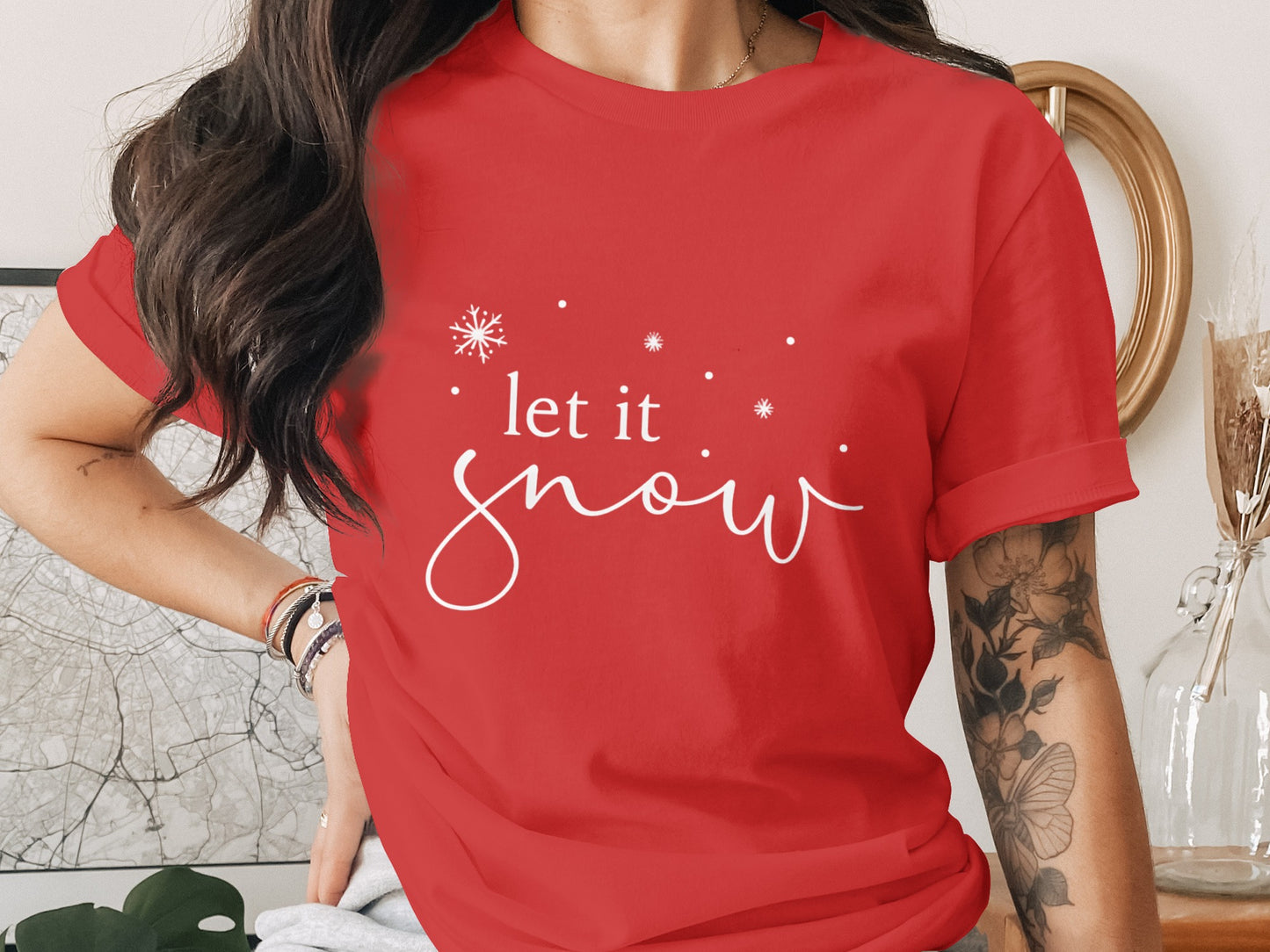 Let It Snow Festive Holiday Shirt