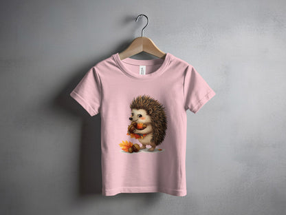 Adorable Hedgehog Eating An Apple Graphic T-shirt product