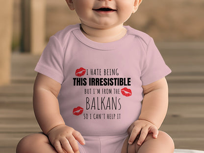Irresistible Balkans Baby Bodysuit Cute Graphic Product