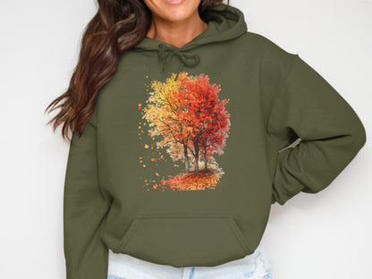 Autumn Trees Graphic Print Women's Hoodie product