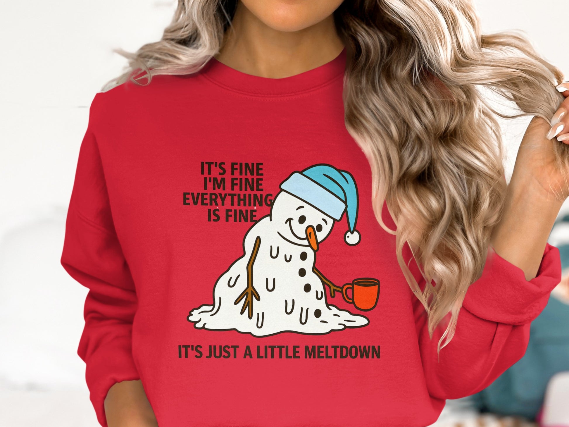 It's Fine I'm Fine Everything Is Fine Meltdown Shirt