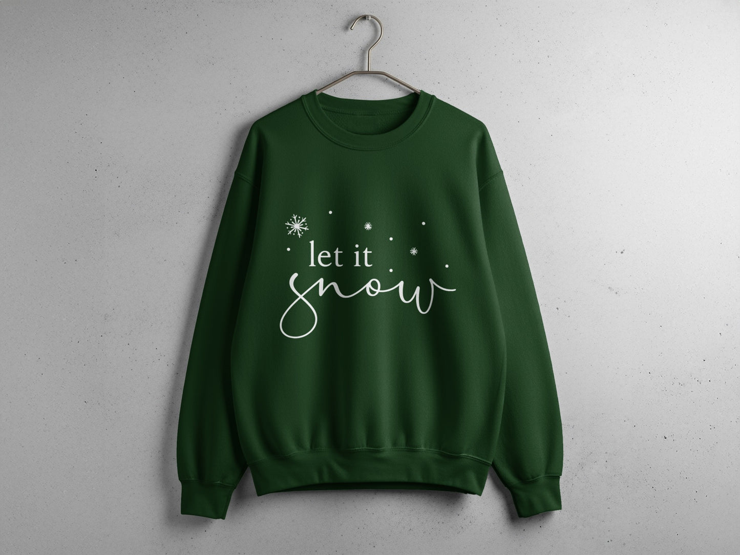 Let It Snow Graphic Sweatshirt Winter Apparel Product