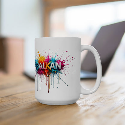 Balkan Colorful Paint Splatter Design White product type