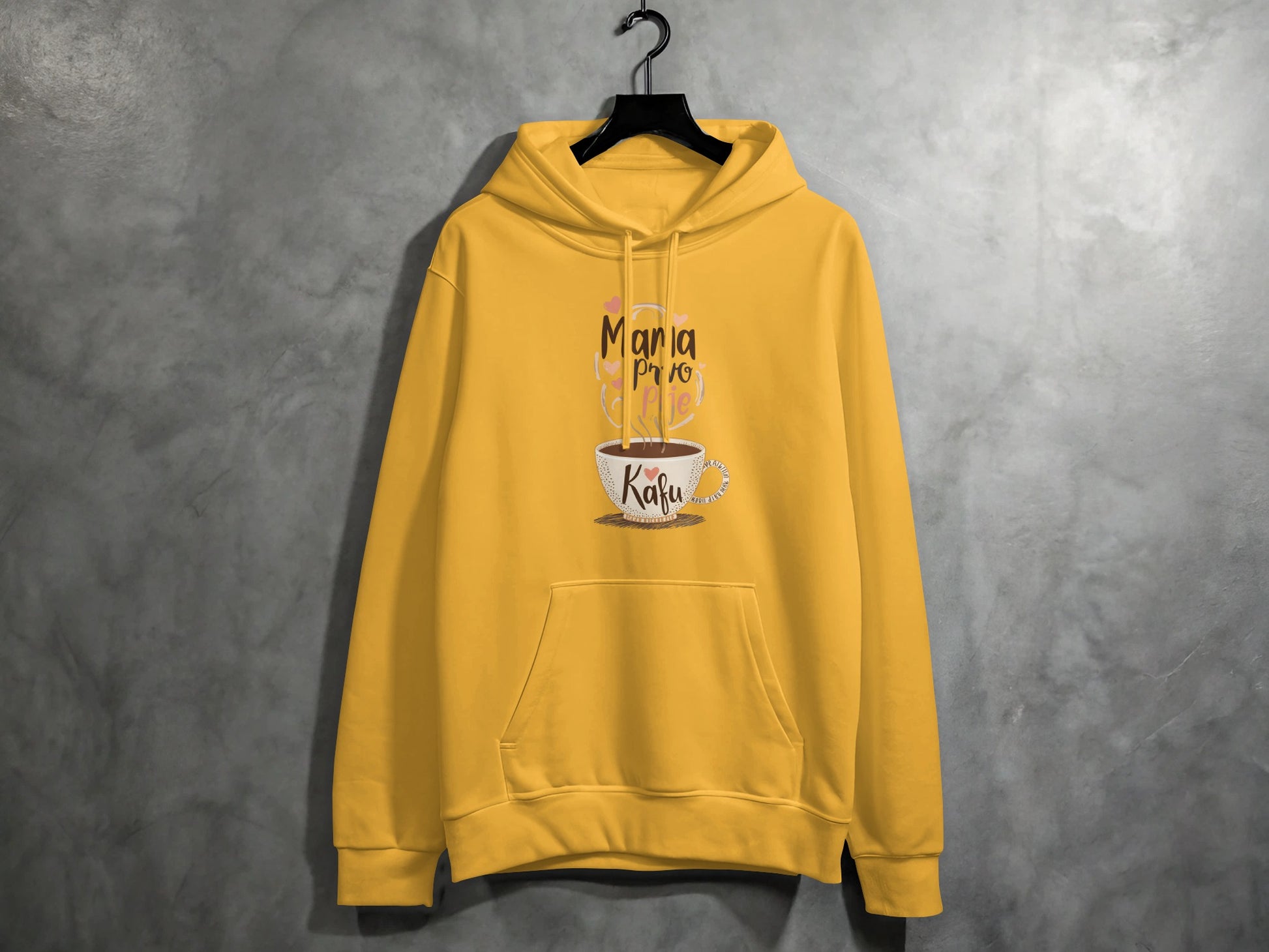 Mama Needs Kafe Printed Pullover Hoodie product