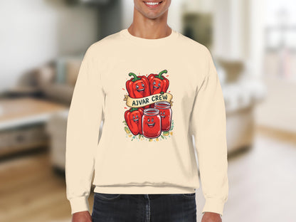 Fun Ajvar Crew Peppers Graphic Sweatshirt product type