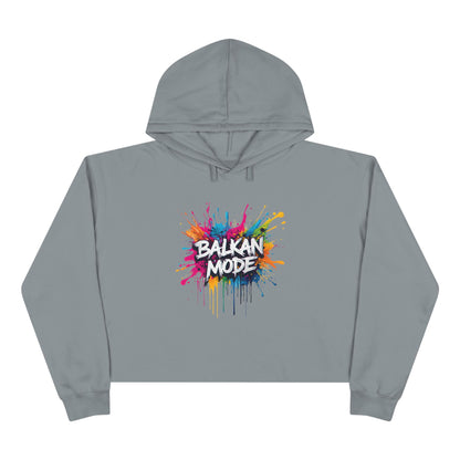 Balkan Mode Colorful Splatter Cropped Hoodie product type