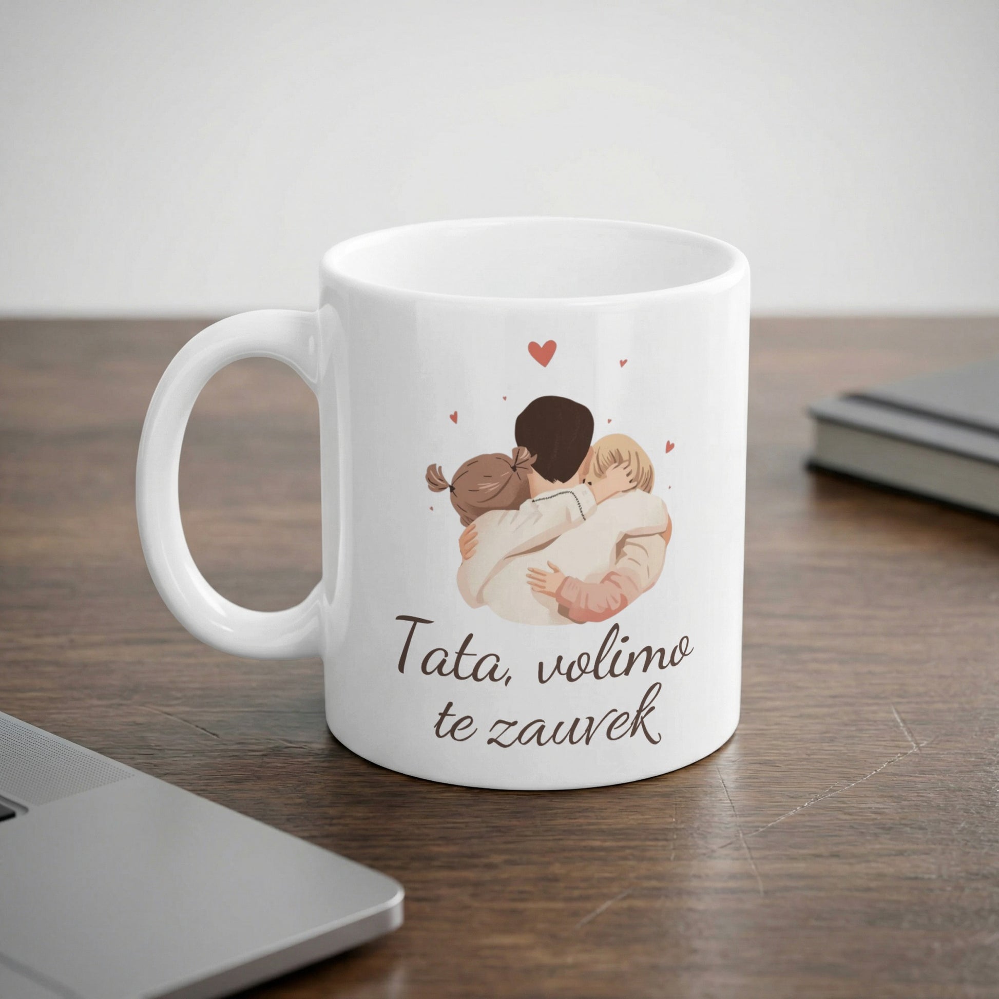 Tata Volimo Te Zauvek Heartwarming Family Mug