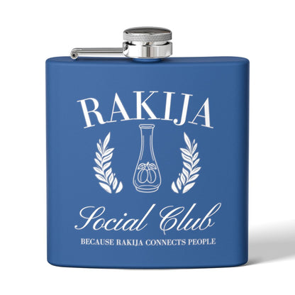 Rakija Social Club Flask Because Rakija Connects People