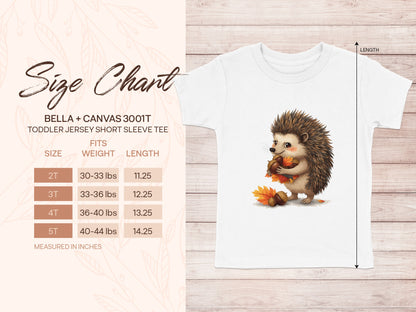 Adorable Hedgehog Print Toddler Jersey Short Sleeve product