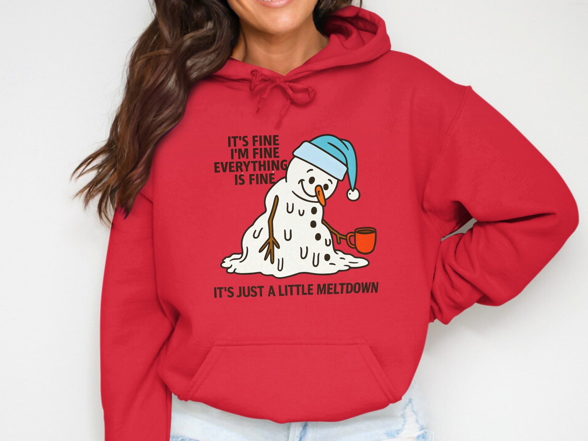 It's Fine Everything Fine Little Meltdown Hoodie