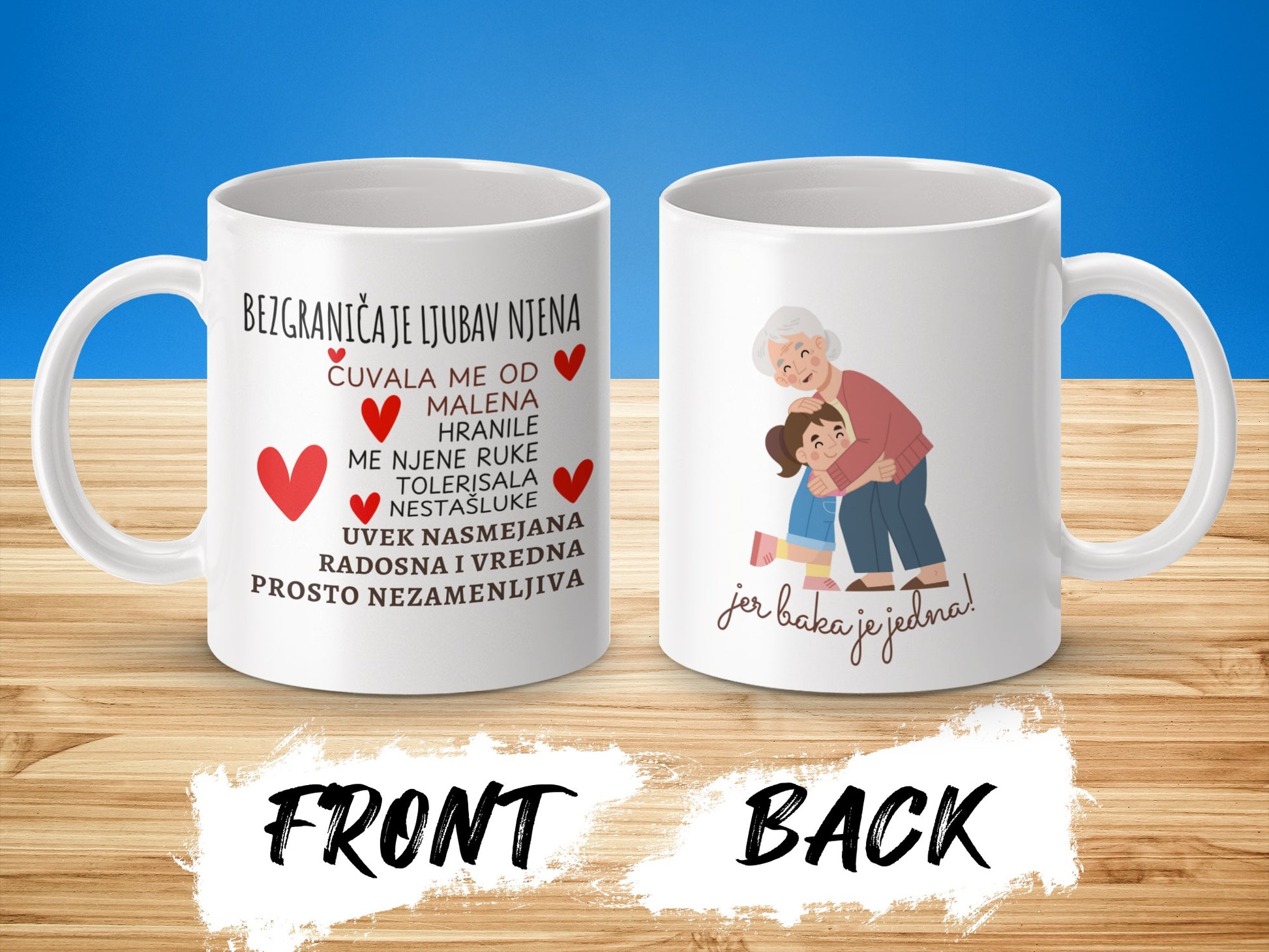 Heartfelt Grandmother and Child Design Mug
