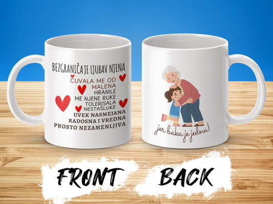Heartfelt Grandmother and Child Design Mug