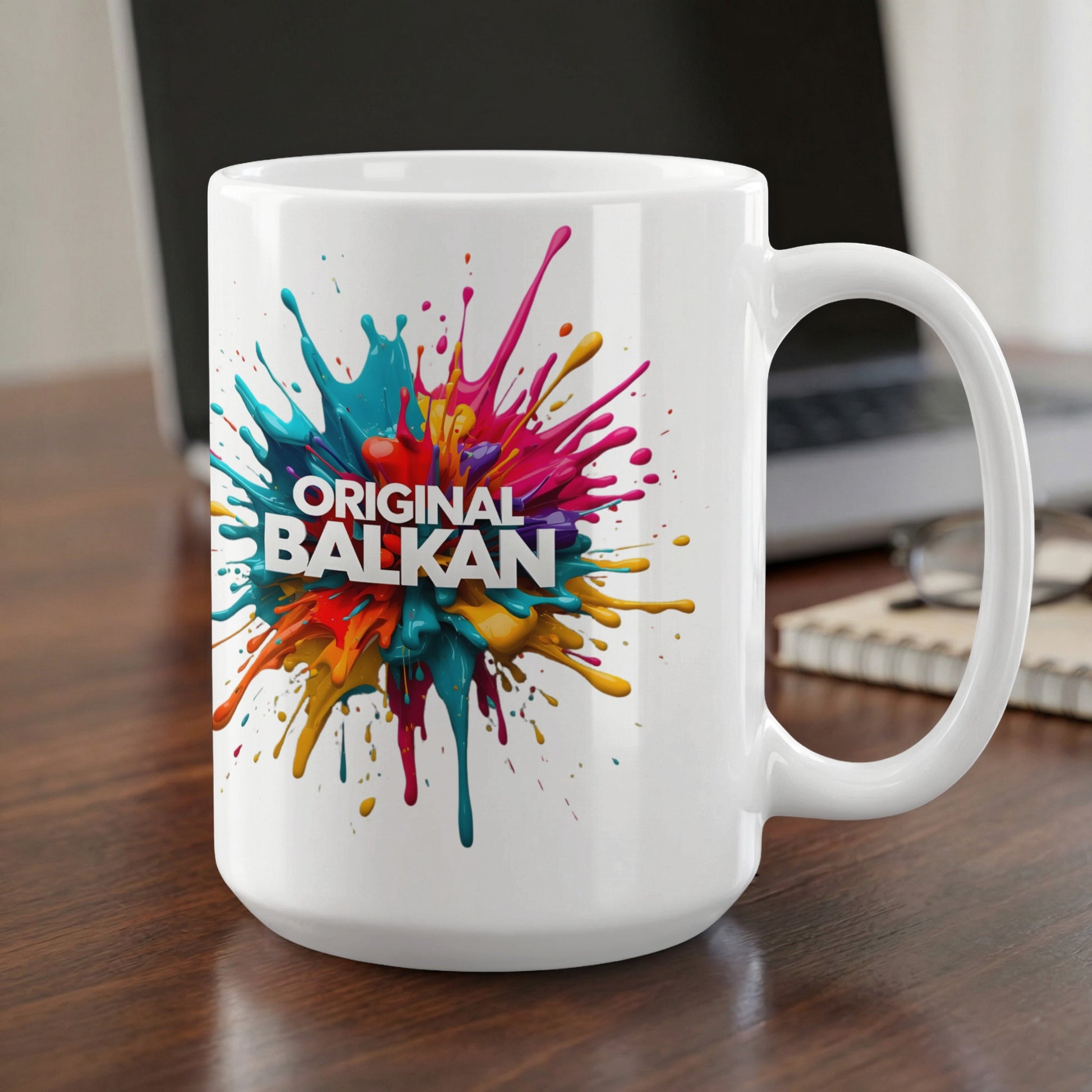 ORIGINAL BALKAN Colorful Paint Splash Design Mug product type