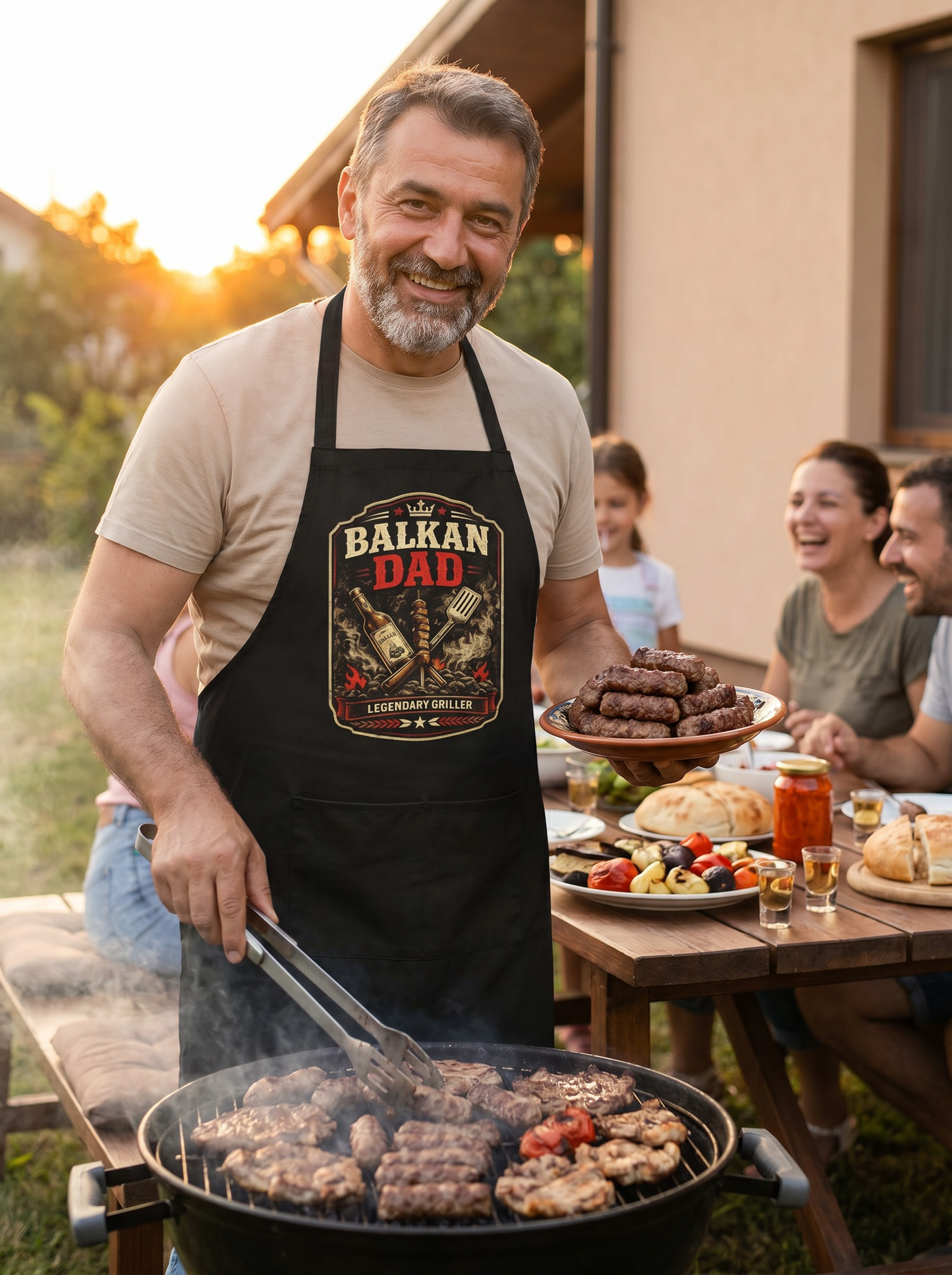 Balkan Dad griller heritage apron - dad gift