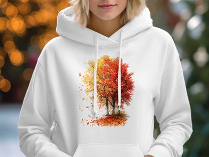 Beautiful Autumn Trees Illustration Hoodie product