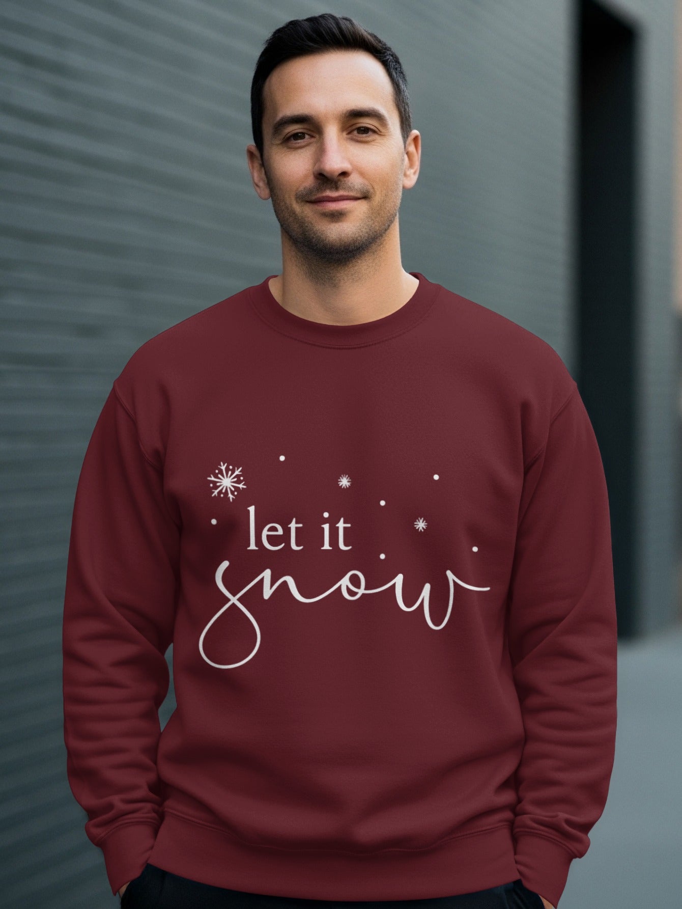 Let It Snow Winter Themed Sweatshirt Gift Idea