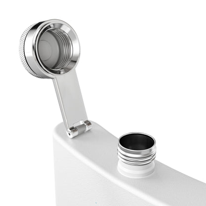 White Flask Open Silver Cap Portable Container product type