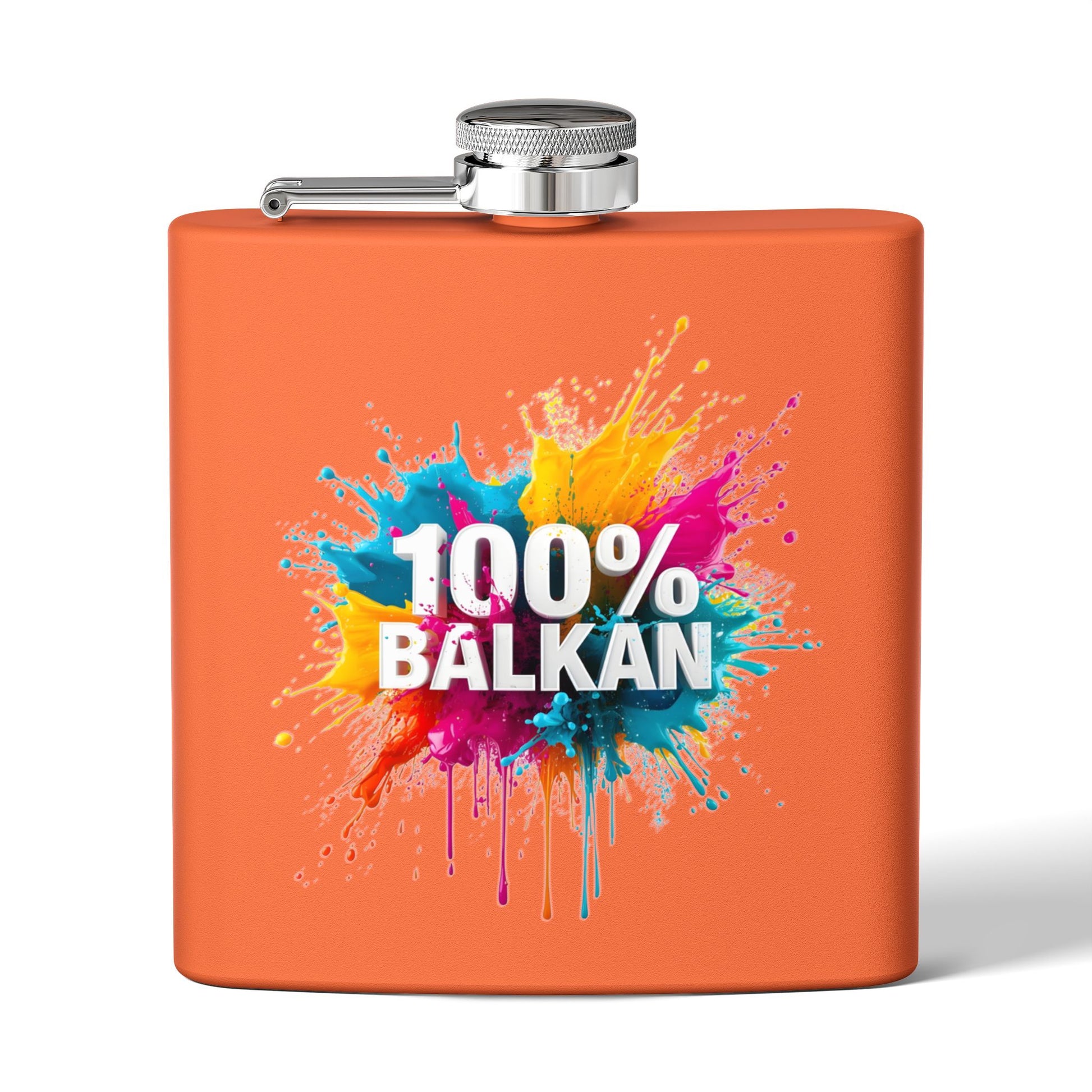 Orange Flask 100% BALKAN Colorful Paint Splash product type
