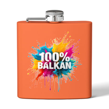 Orange Flask 100% BALKAN Colorful Paint Splash product type