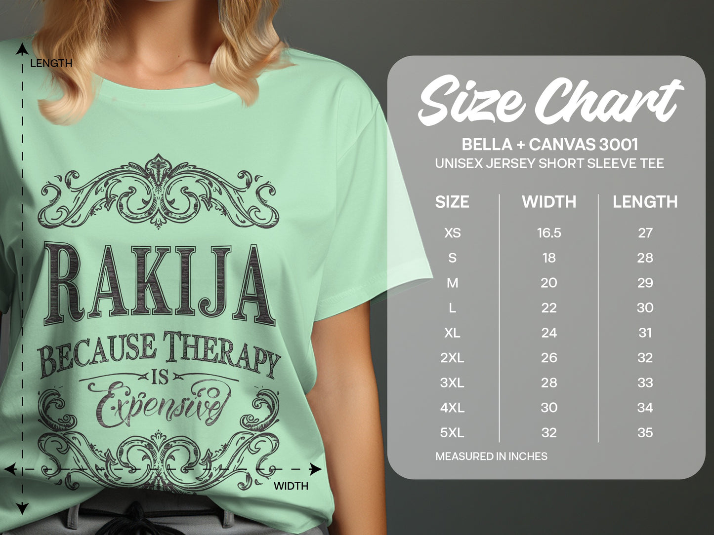 Rakija Because Therapy Is Expensive T-Shirt product