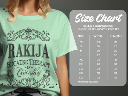 Rakija Because Therapy Is Expensive T-Shirt product