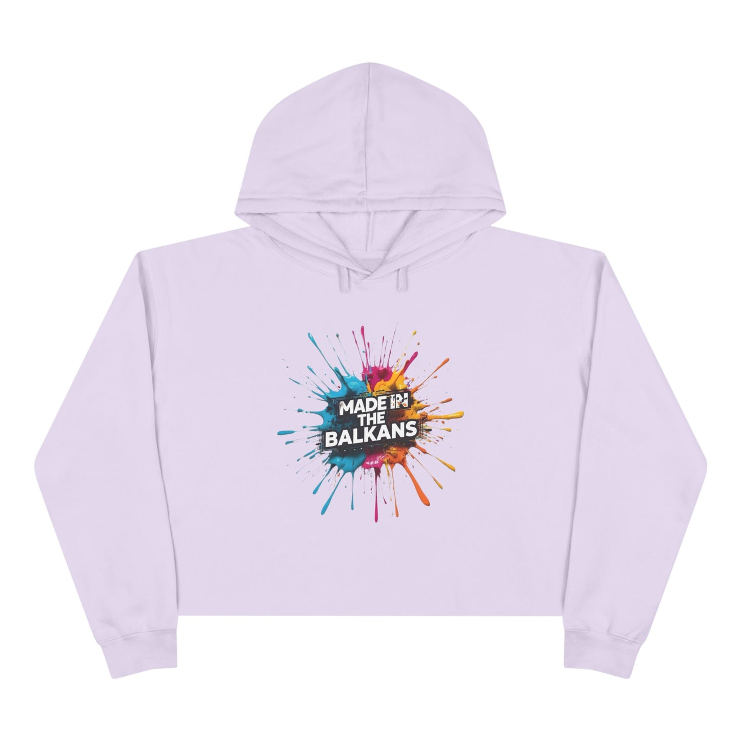 Lavender MADE IN THE BALKANS Splash Cropped Hoodie product type