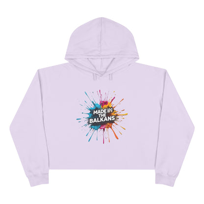 Lavender MADE IN THE BALKANS Splash Cropped Hoodie product type
