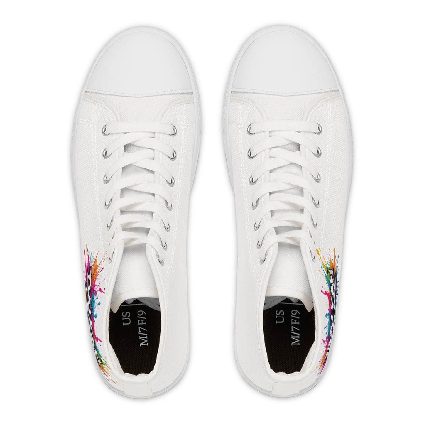 High Top Sneakers — BALKAN MODE Color Splash Women's Canvas Shoes