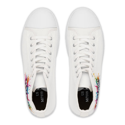 High Top Sneakers — BALKAN MODE Color Splash Women's Canvas Shoes