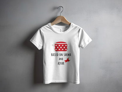Raised on Sarma and Ajvar Graphic Kids T-Shirt product