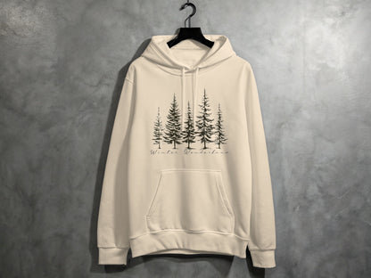 Winter Wonderland Forest Graphic Hoodie Product
