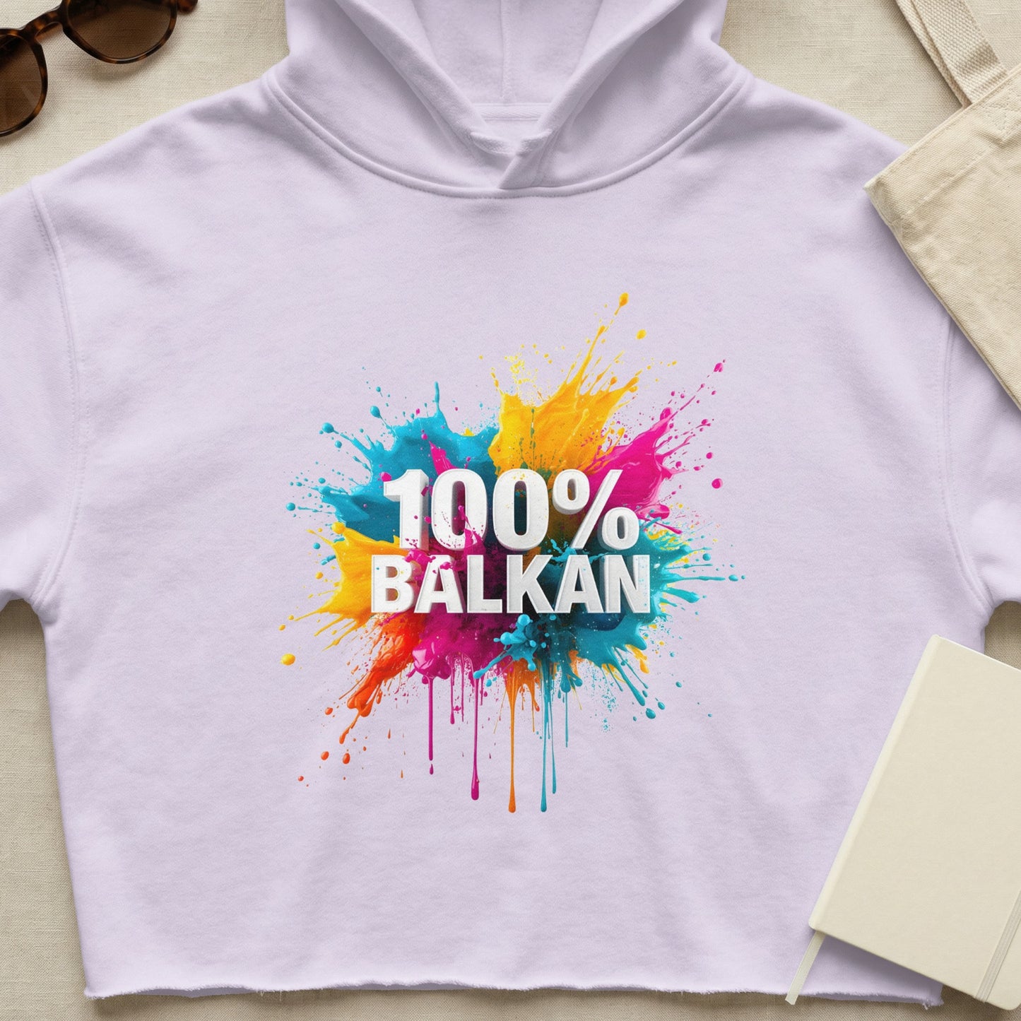 Colorful Paint Splash 100% BALKAN Hoodie product type