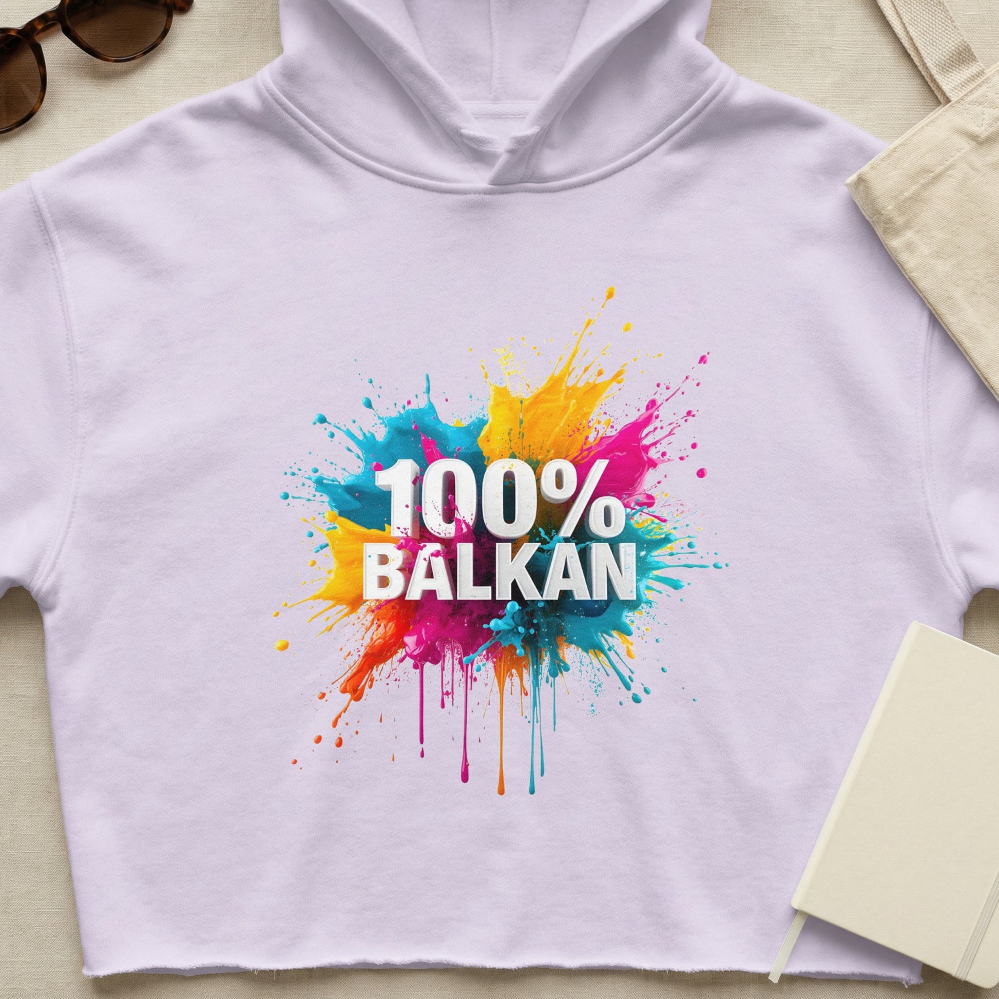 Colorful Paint Splash 100% BALKAN Hoodie product type