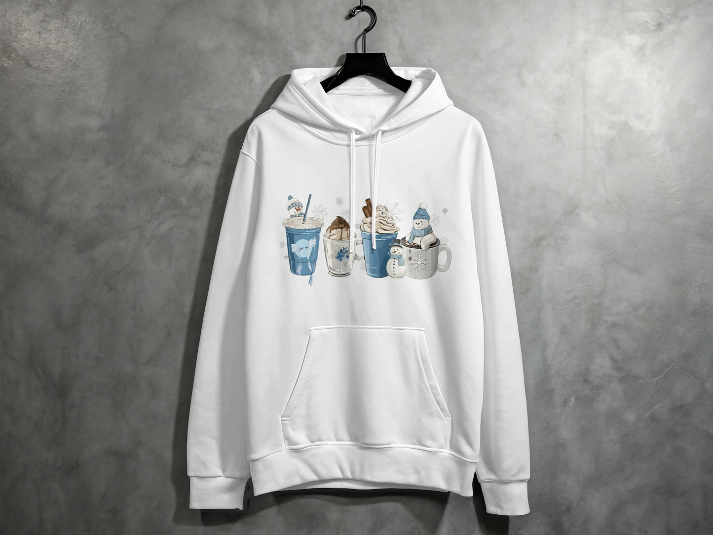 Hoodie with Cute Winter Hot Cocoa Graphic Design