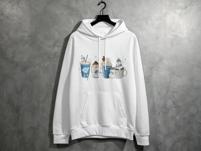 Hoodie with Cute Winter Hot Cocoa Graphic Design
